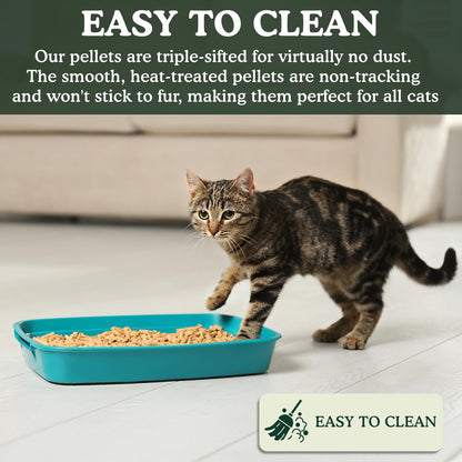 Grove by Ecoblaze 30L Pine Cat Litter Wood Pellets | Natural, Eco-Friendly & Biodegradable | Superior Odour Control | 99% Dust Free & Highly Absorbent