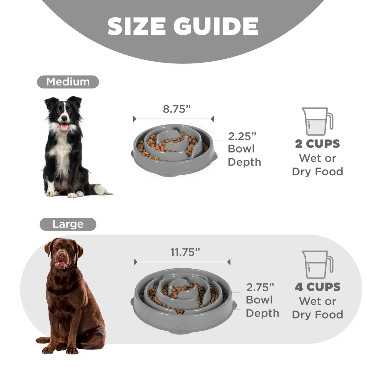 Outward Hound Fun Feeder Slo Bowl Dog Slow Feeder, Wave, Pink, 5.8"