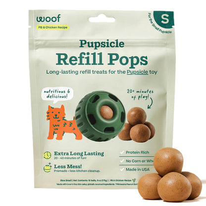 WOOF Pupsicle Birthday Refill Pops Dog Treats, Large