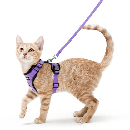 rabbitgoo Cat Harness and Leash Set, Escape Proof Vest, Emerald