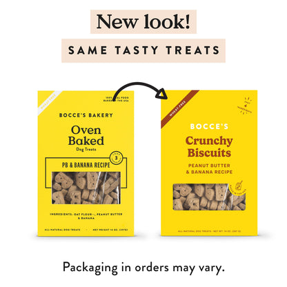 Bocce's Bakery Bedtime Tea Flavor Crunchy Biscuits Dog Treats, 5 oz