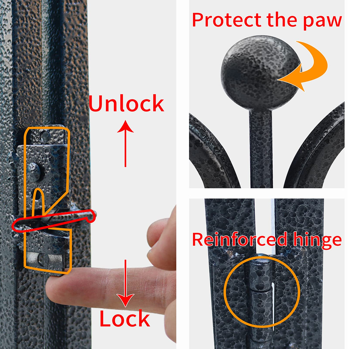 Dog Playpen,32/40/45 Inch Height in Heavy Duty, Folding Indoor Outdoor Anti-Rust Dog Exercise Fence, Portable Pet Playpen with Door for Large Medium Small Dogs and Pet (16 Panels, 32 Inch) Silver