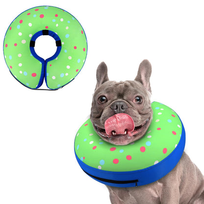 Supet Inflatable Dog Cone Collar for Small Dogs Puppies Cats, Soft Dog Cone Alternative After Surgery for Puppies Cats to Stop Licking