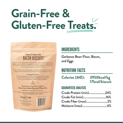 Portland Pet Food Pumpkin Dog Treats - Healthy, Grain-Free Biscuits, 5 oz