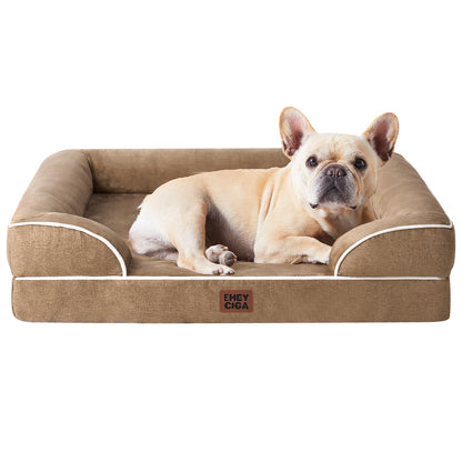 EHEYCIGA Orthopedic Small Dog Bed, Waterproof Memory Foam Washable Pet Beds
