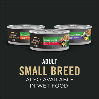 Purina Pro Plan Small Breed Dry Dog Food, Shredded Blend Chicken, 34 lb Bag