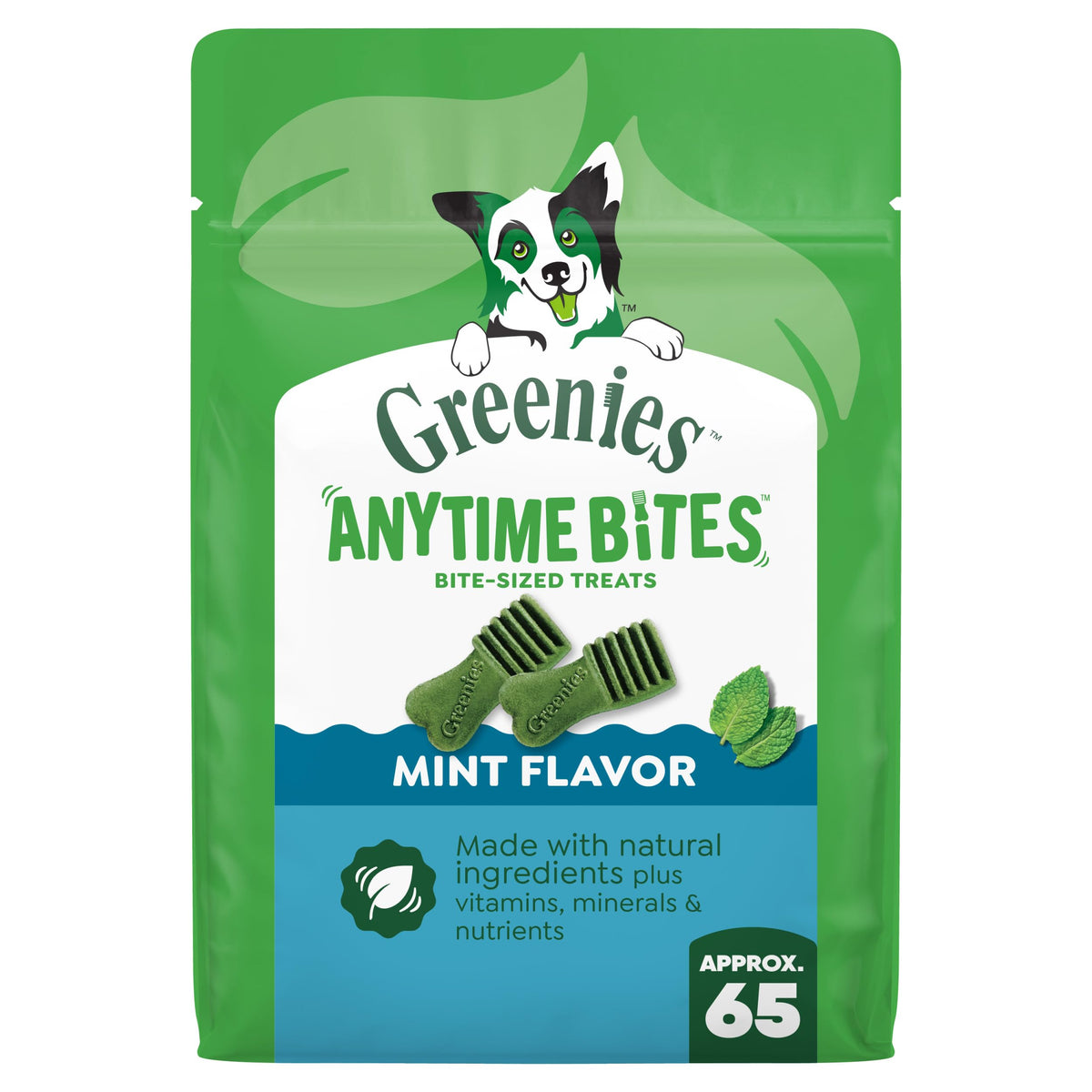 Greenies Anytime Bites Dog Treats, Blueberry Flavor, 10.3 oz