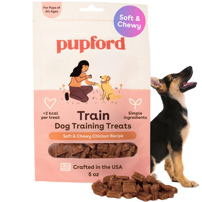 Pupford Soft & Chewy Training Treats for Dogs & Puppies (Chicken, 10 oz, 2 Pack)