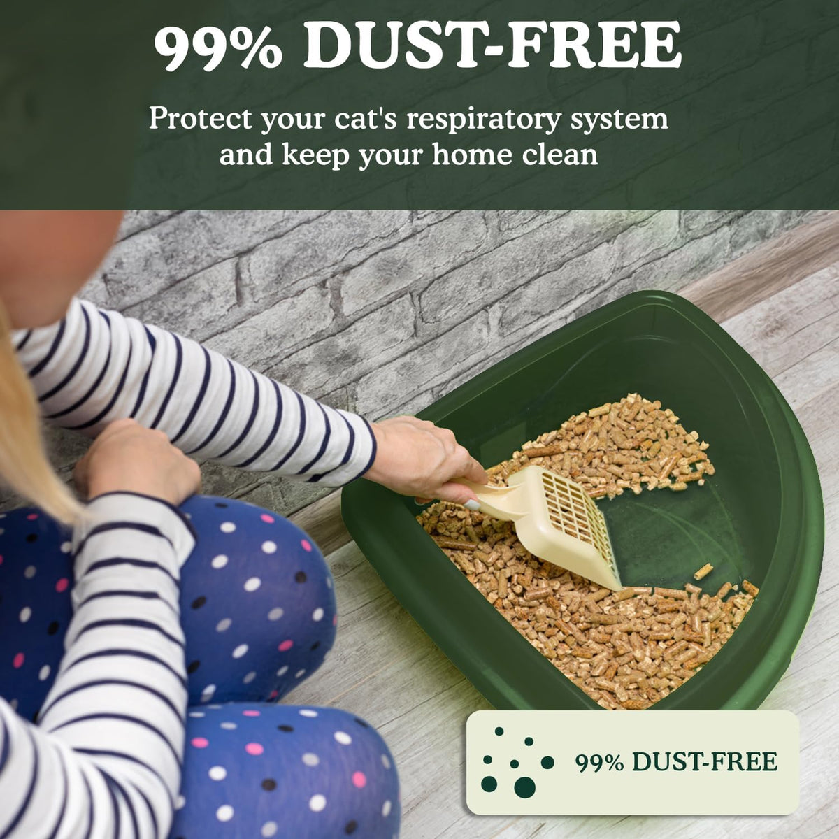 Grove by Ecoblaze 30L Pine Cat Litter Wood Pellets | Natural, Eco-Friendly & Biodegradable | Superior Odour Control | 99% Dust Free & Highly Absorbent