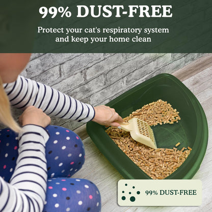 Grove by Ecoblaze 30L Pine Cat Litter Wood Pellets | Natural, Eco-Friendly & Biodegradable | Superior Odour Control | 99% Dust Free & Highly Absorbent