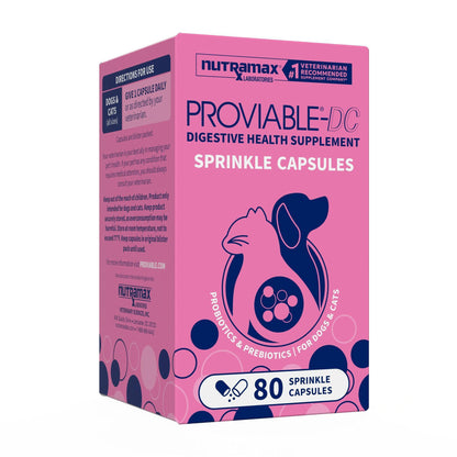 Nutramax Proviable Probiotics for Dogs & Cats, Sprinkle Capsules, 30ct