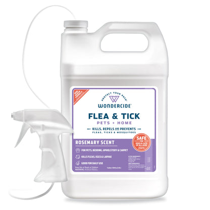 Wondercide - Flea, Tick & Mosquito Spray for Pets and Home with Natural Essential Oils - Killer, Control, Prevention, Treatment - Lemongrass 16 oz