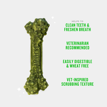 Minties Dog Dental Bone Treats, Tiny/Small 5-25 lbs, 40 Ct