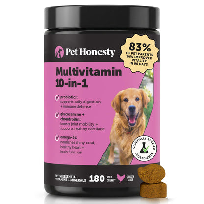 Pet Honesty Vet Recommended Puppy Multivitamin, 90 Ct, Duck