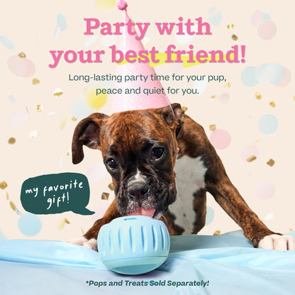 WOOF Pupsicle Interactive Dog Ball Toy for Dogs 25-75 lbs - Green