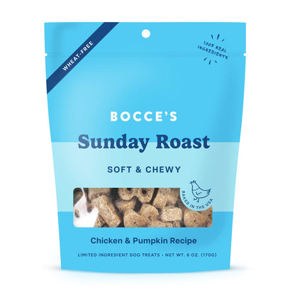 Bocce's Bakery PB & Banana Flavor Soft & Chewy Dog Treats, 6 oz