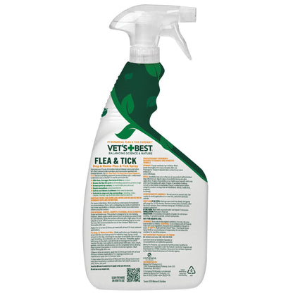 Vet's Best Flea & Tick Home Spray for Dogs, Plant-Based, 14 oz