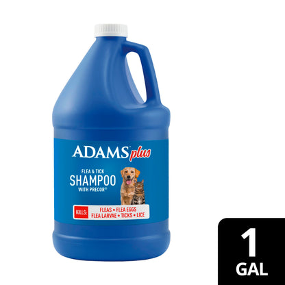 ADAMS Plus Flea & Tick Shampoo with Precor for Dogs & Cats, 12 oz