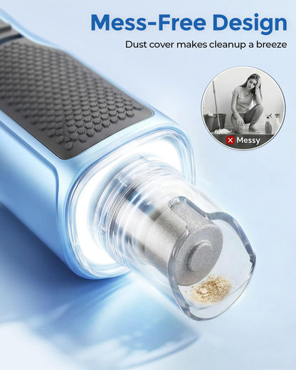 CATPICK 7-Speed Quiet Dog & Cat Nail Grinder with 360° LED for Thick Nails
