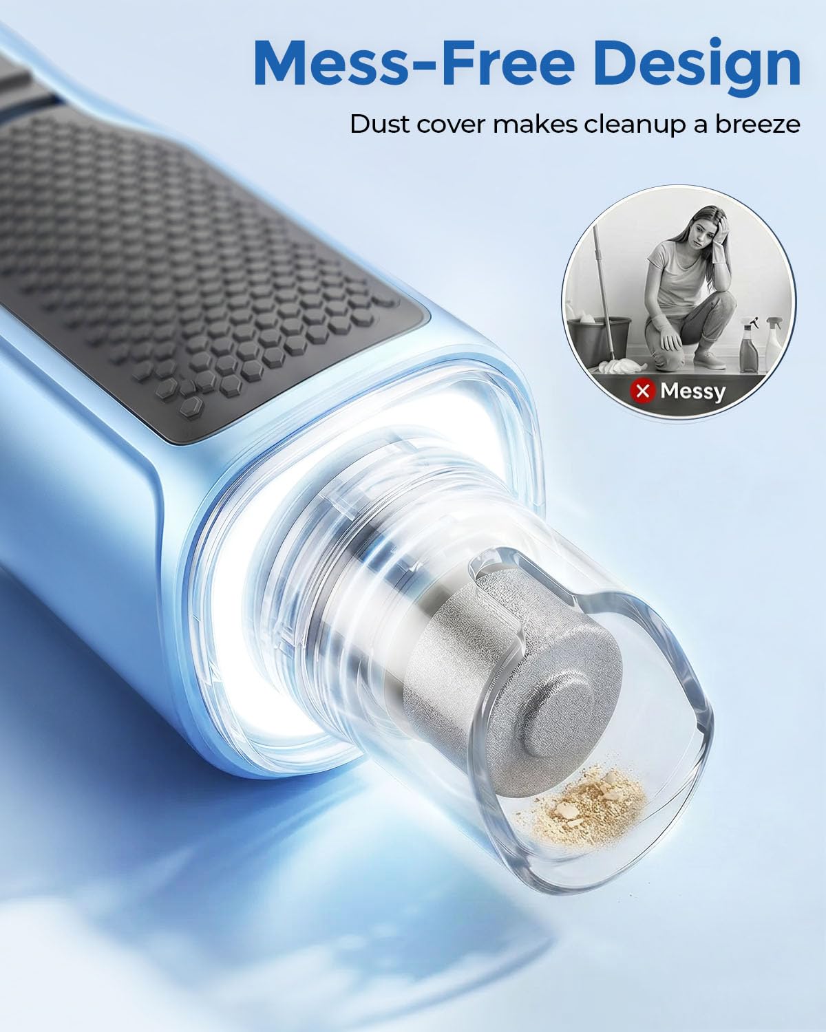 CATPICK 7-Speed Quiet Dog & Cat Nail Grinder with 360° LED for Thick Nails