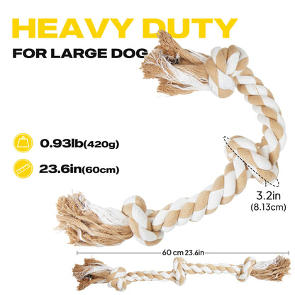 Fida Dog Rope Toys for Aggressive Chewers, Chew Toys for Large Medium Dogs