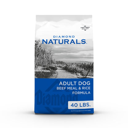 Diamond Naturals Small Breed Adult Dry Dog Food, Lamb & Rice, 18lb