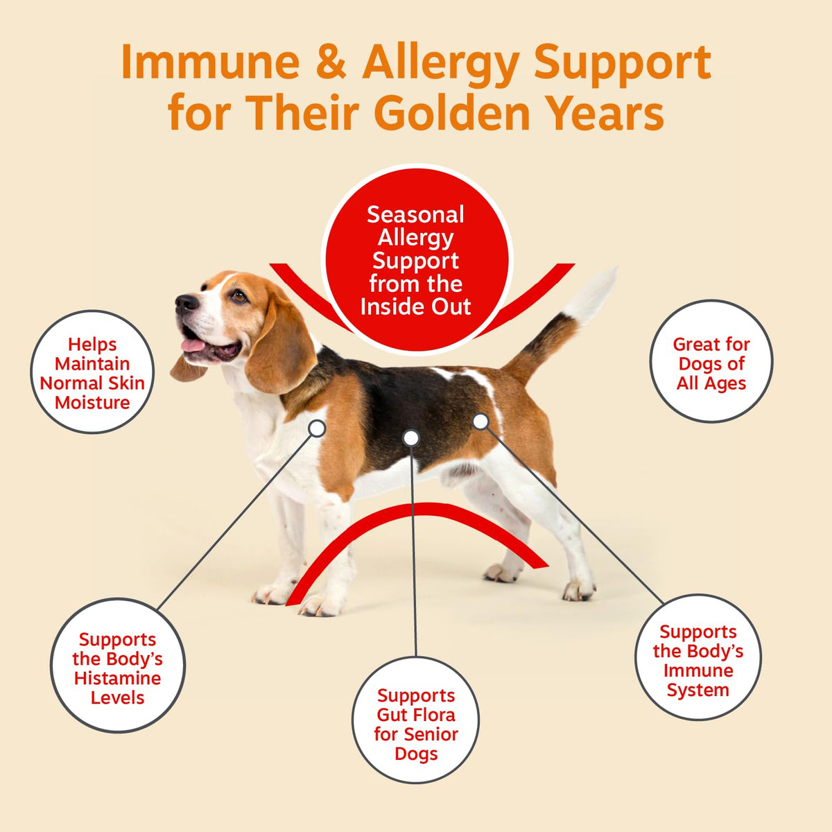 Zesty Paws Dog Allergy Chews - Dog Allergy Relief, Lamb, 90 Ct