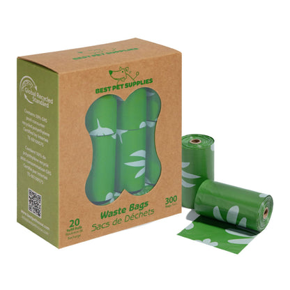 Best Pet Supplies GRS Poop Bags for Dogs - 600 Count, Green, Unscented