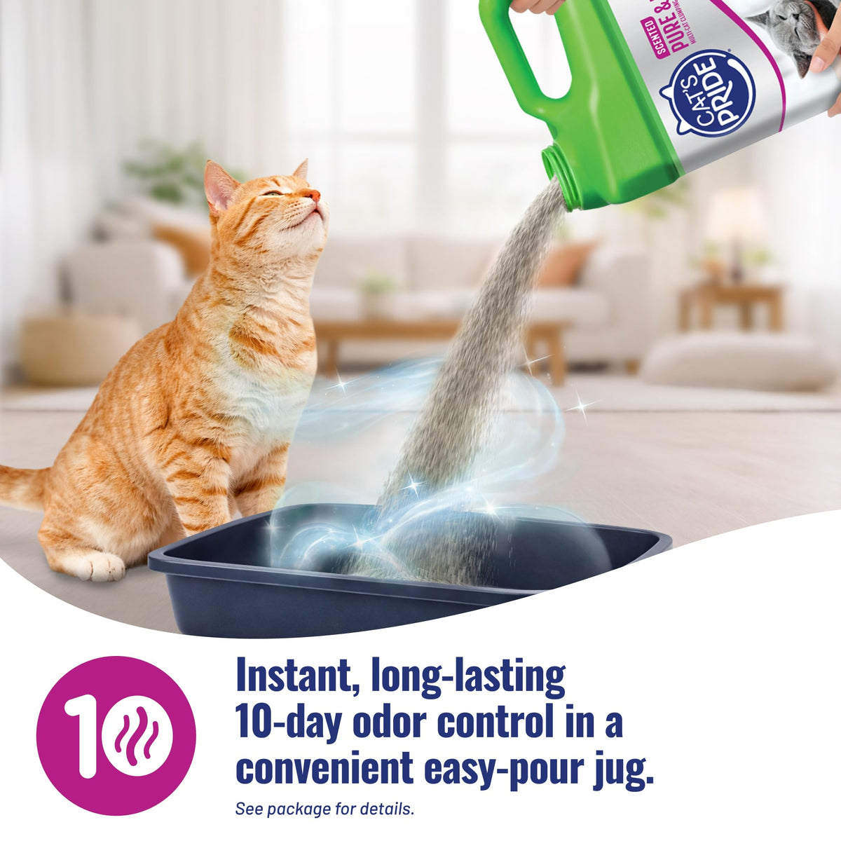 Cat's Pride Antibacterial Litter, Odor-Eliminating Scented 12lb