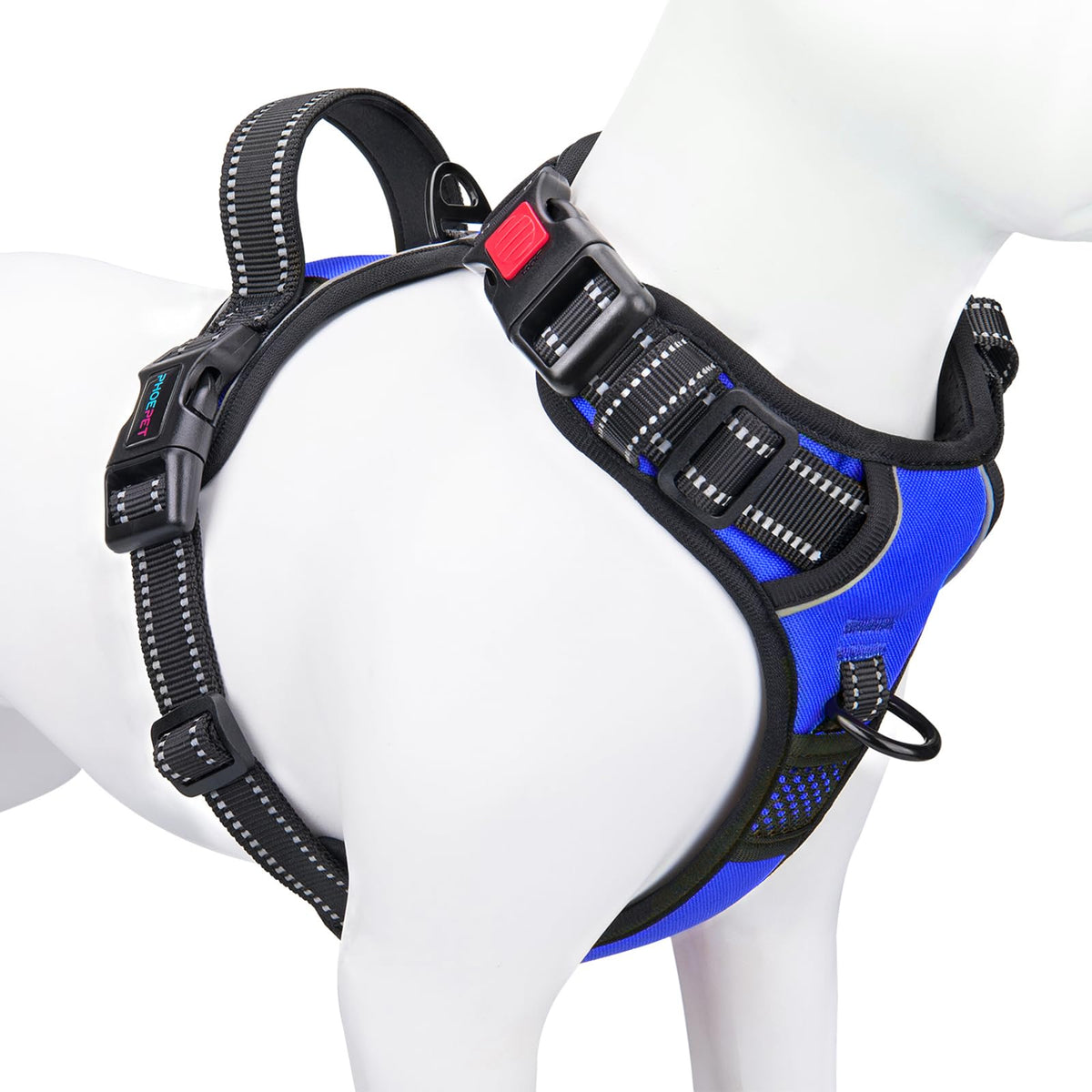 PHOEPET Reflective Dog Harness Large Breed Adjustable No Pull Vest