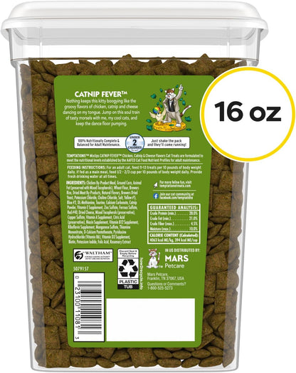 Temptations MixUps Crunchy and Soft Cat Treats, Catnip Fever, 16 oz