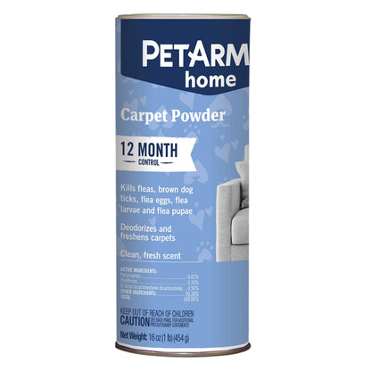 PETARMOR Home and Carpet Spray for Fleas and Ticks, Protect Your Home From Fleas and Eliminate Pet Odor, 16 Ounce