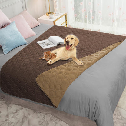 Ameritex Waterproof Dog Bed Blankets Cover for Bed Couch Sofa Reversible