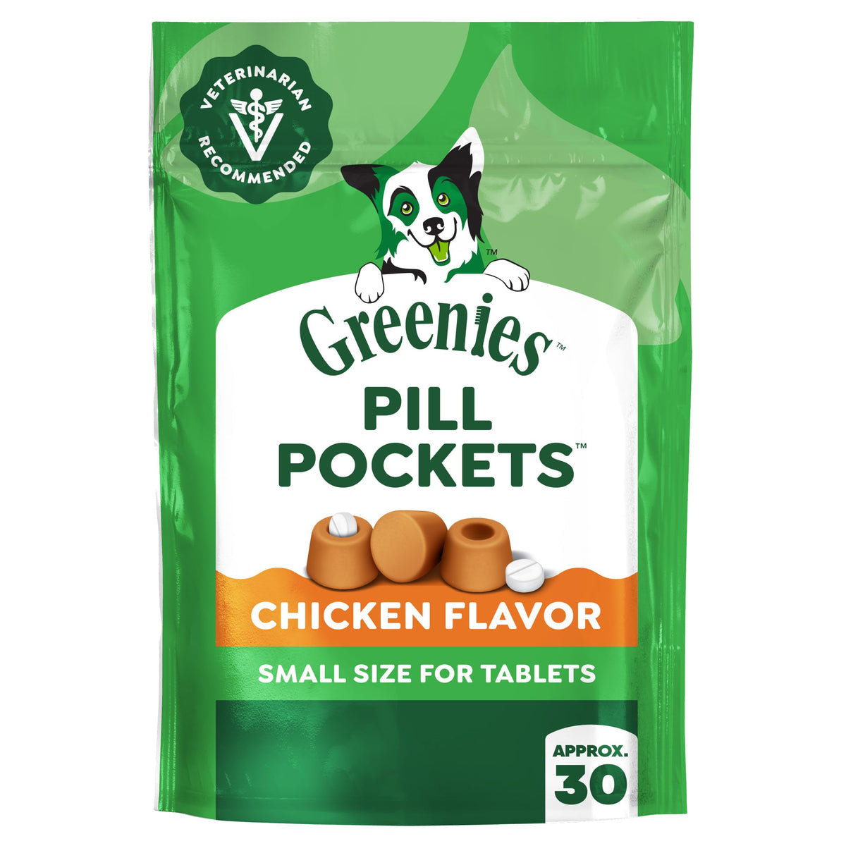 Greenies Pill Pockets Small Size Dog Treats, Peanut Butter, 3.2 oz