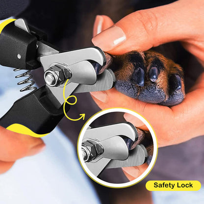 Candure Cat Nail Clippers for Indoor Cats, Rabbits, Hamsters, Birds with Precise Angled Edges to Ensure Easy & Safe Trimming Stainless Steel Cat Nail Trimmer for At-Home Cat Grooming