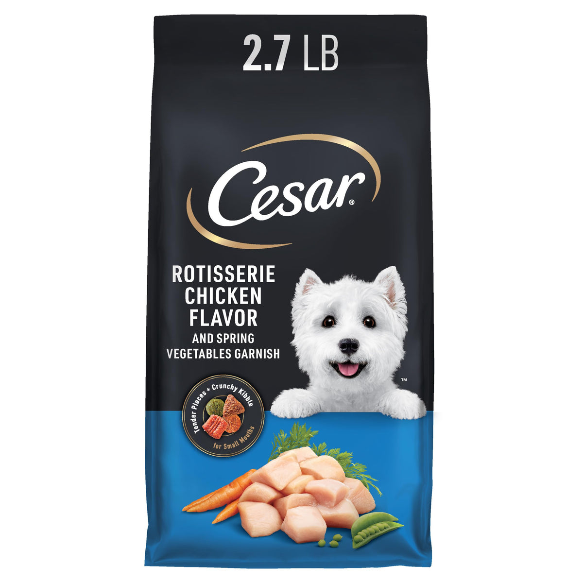 Cesar Small Breed Dry Dog Food, Filet Mignon & Spring Vegetables, 12 lb