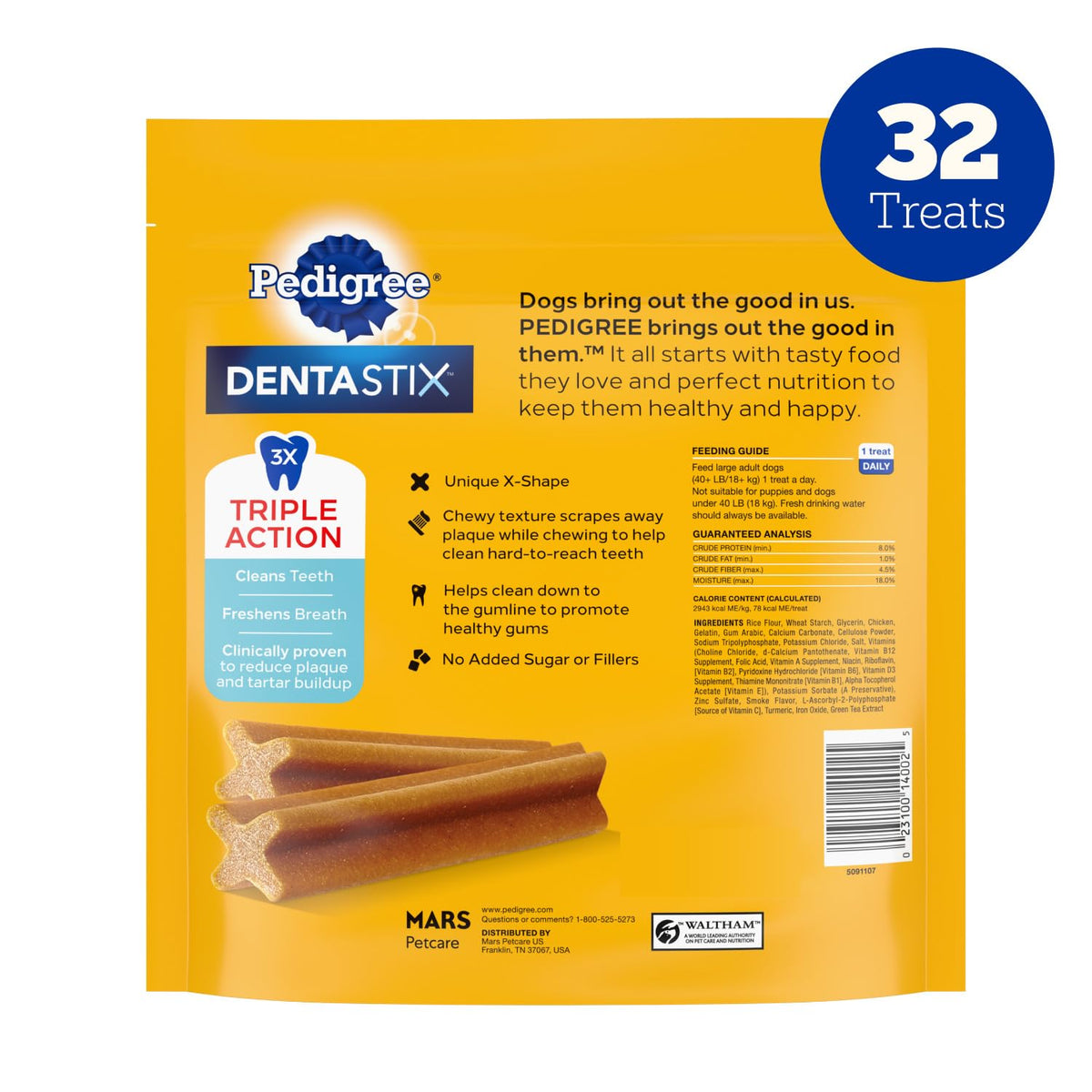 Pedigree Dentastix Large Breed Dental Dog Treats, Variety, 51 Count
