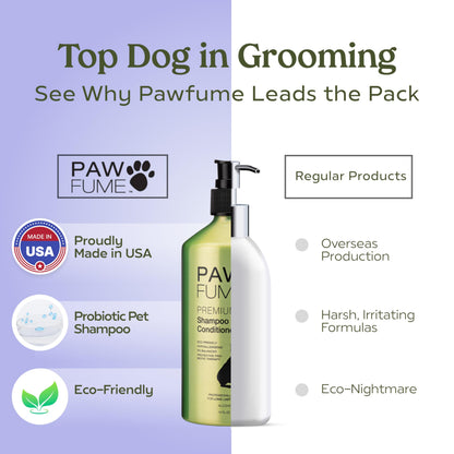 PAWFUME Dog Shampoo and Conditioner, Blue Ribbon, 1-Pack