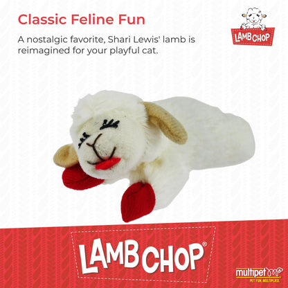 Multipet Lamb Chop Dog Plush Toy - Squeaky Toy for All Dogs - Extra Soft Plush - Stuffed Animal for Cuddling & Playing - Jumbo (24", Cream)