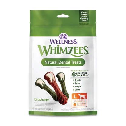 Wellness WHIMZEES Freshzees Natural Dog Dental Treat, Soft Chews, Freshens Breath, Extra-Small Size, 14.81 oz Bag, 56 Count