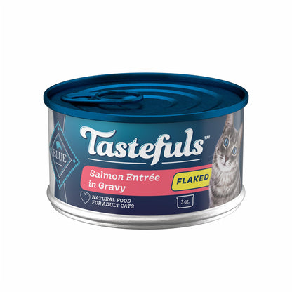 Blue Buffalo Tastefuls Variety Pack Paté Wet Cat Food, 3 oz, 12 ct
