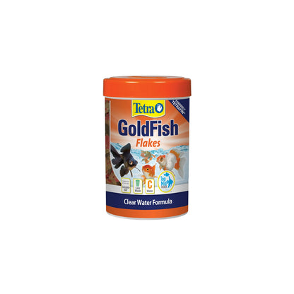 Tetra Goldfish Flakes, Nutritionally Balanced Diet For Aquarium Fish, Vitamin C Enriched Flakes, 0.42 oz
