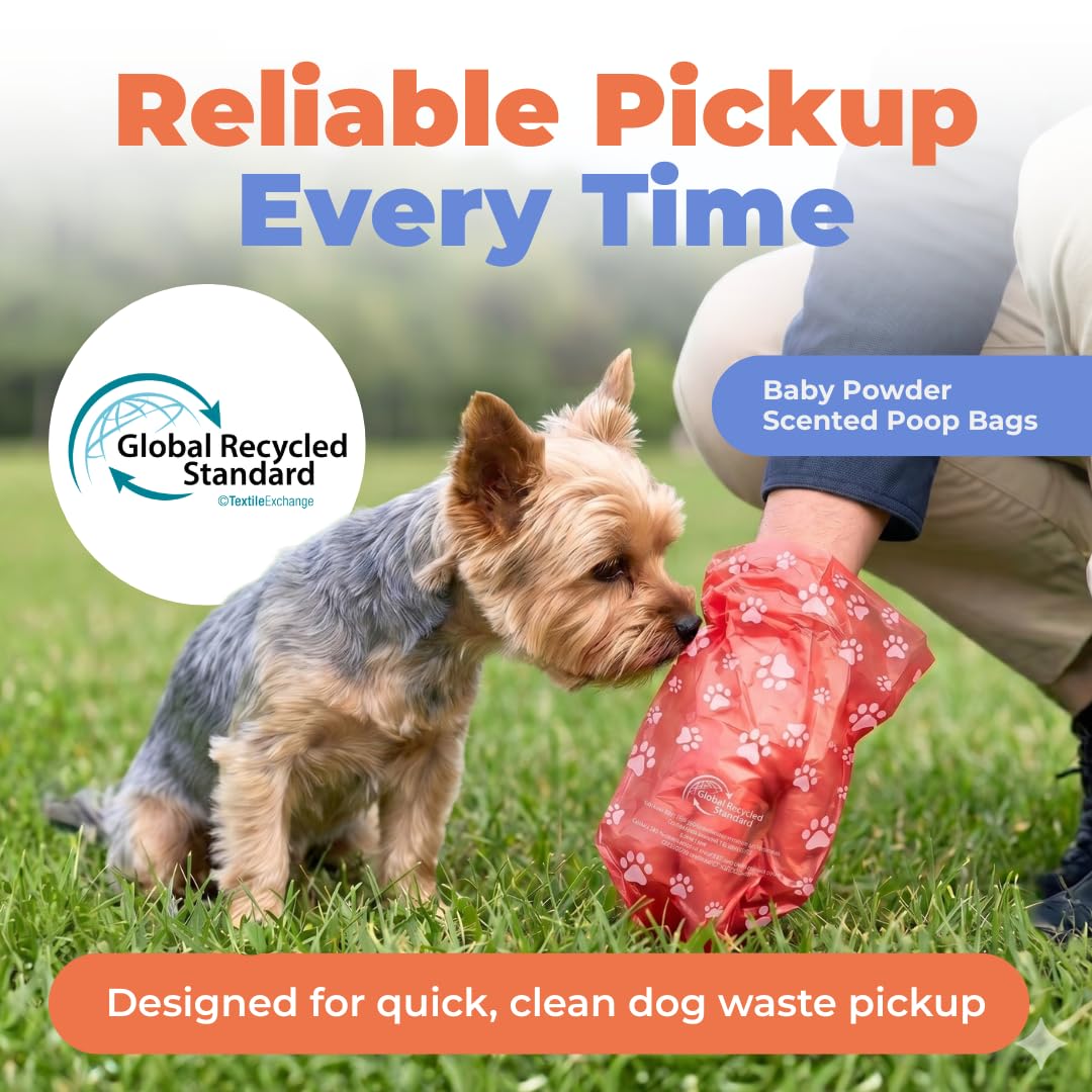 Best Pet Supplies GRS Poop Bags for Dogs - 600 Count, Green, Unscented