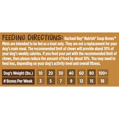 Nutrish Soup Bones Beef Dog Chews, 23.1 oz. Bag (11 Treats) (Rachael Ray)