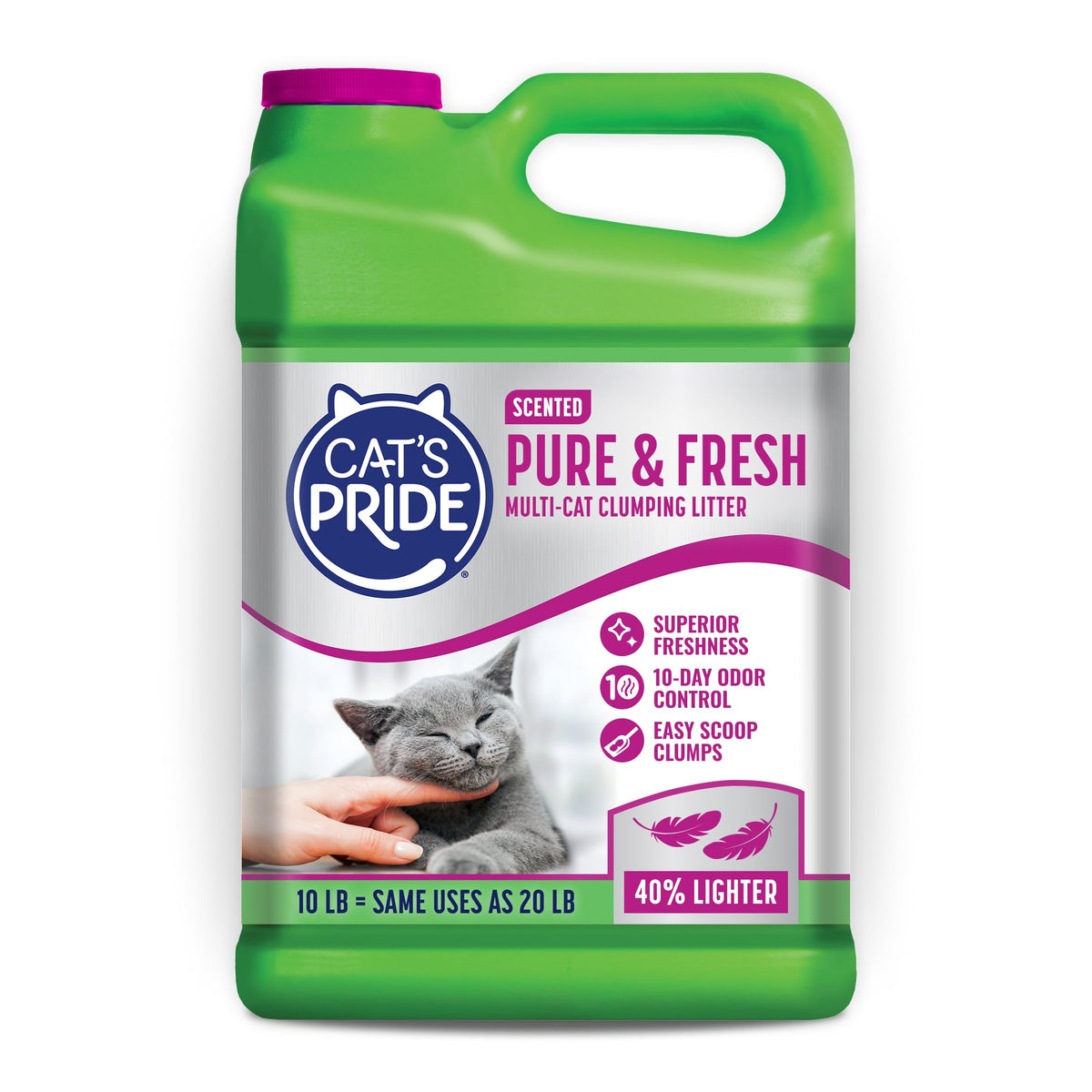 Cat's Pride Antibacterial Litter, Odor-Eliminating Scented 12lb