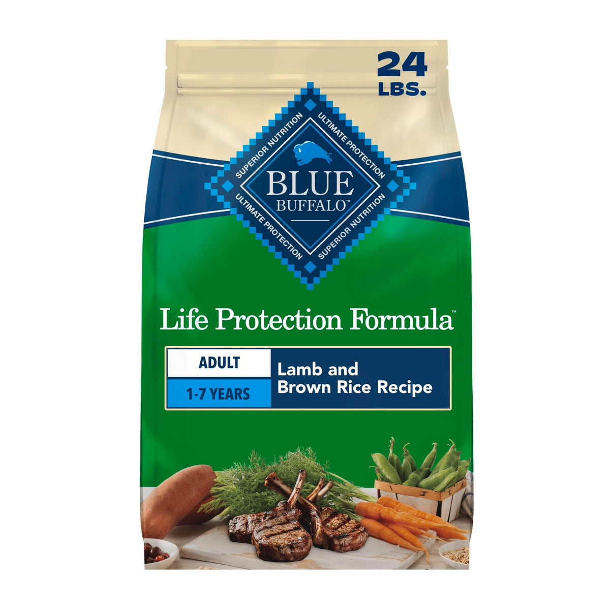 Blue Buffalo Life Protection Formula Chicken Adult Dry Dog Food, 30 lb