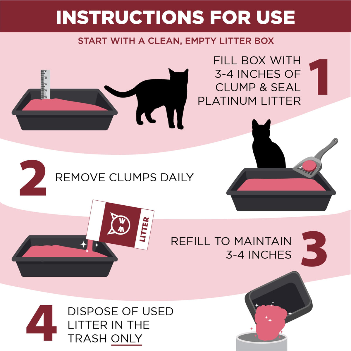 ARM & HAMMER Slide Platinum Easy Clean-Up Clumping Cat Litter, 37 Lbs