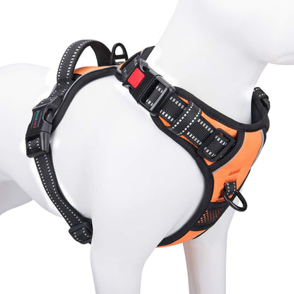 PHOEPET Reflective Dog Harness Large Breed Adjustable No Pull Vest