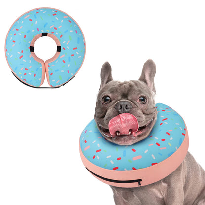 Supet Inflatable Dog Cone Collar for Small Dogs Puppies Cats, Soft Dog Cone Alternative After Surgery for Puppies Cats to Stop Licking