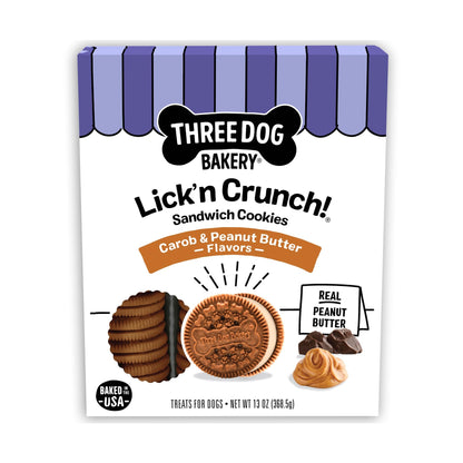 Three Dog Bakery Lick'n Crunch! Dog Treats - 13 oz